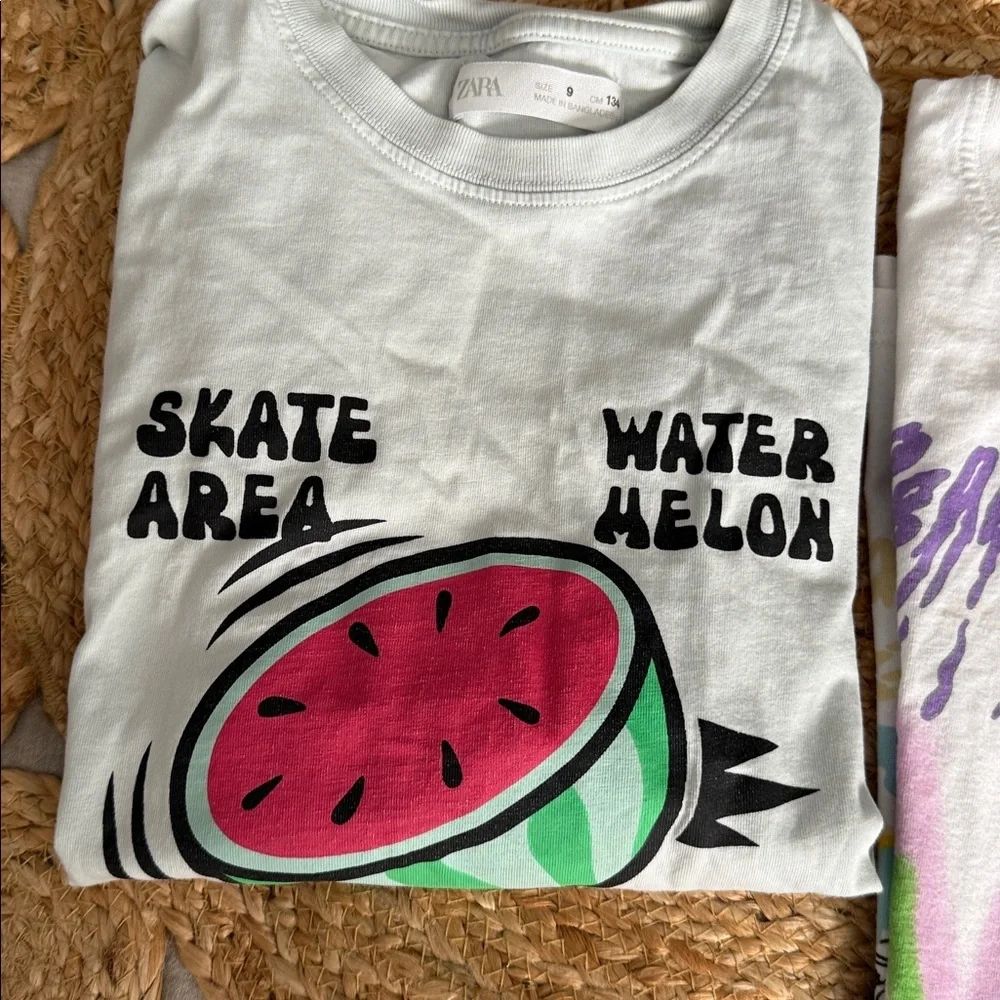 Zara Skater Cotton SS Shirt Lot. 9-10 - Picture 4 of 7